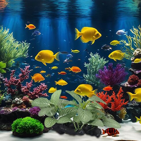 New simulation driftwood aquatic plants aquarium decor green plant decoration fish tank landscaping (branch) in Saudi Arabia