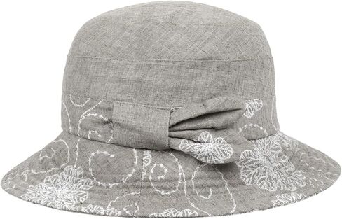 Summer Beach Sun Hats for Women Ladies Wide Brim Floral Cotton Packable Bucket Hat Travel Sun Protection UPF 50+ Hat in Kuwait