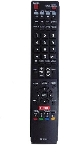 GB118WJSA Replacement Remote Control for Sharp TV - GB118WJSA Replace Sharp AQUOS TV Remote Models GB004WJSA GB005WJSA GA890WJSA GB105WJSA GA935WJSAE, Fit LC40LE832U LC52C6400U LC-60SQ17 LC70C7500 TV in Saudi Arabia