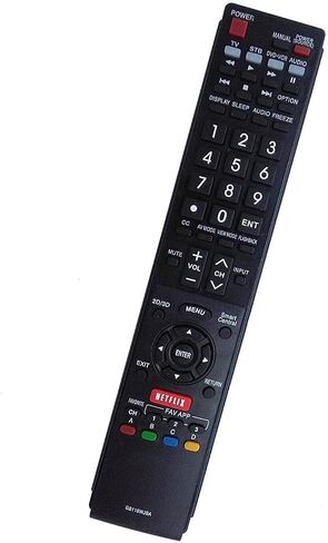 GB118WJSA Replacement Remote Control for Sharp TV - GB118WJSA Replace Sharp AQUOS TV Remote Models GB004WJSA GB005WJSA GA890WJSA GB105WJSA GA935WJSAE, Fit LC40LE832U LC52C6400U LC-60SQ17 LC70C7500 TV in Saudi Arabia