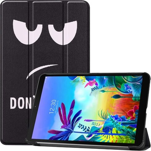 حافظة ذكية لهاتف LG G Pad 5 10.1، غطاء حافظة ذكي خفيف الوزن ثلاثي الطي من Ratesell لجهاز LG G Pad 5 10.1 بوصة إصدار 2019، موديلات LM-T600L، T600L أسود in Saudi Arabia