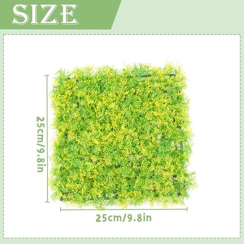 2PCS Hermit Crab Climbing Toys, 10 x 10 Inch Square Plastic Aquarium Grass Mat Decoration with 8 Suction Cups Hermit Crab Plants Lawn Supplies Hermit Crab Hideout Hermit Crab Tank Decor in Saudi Arabia