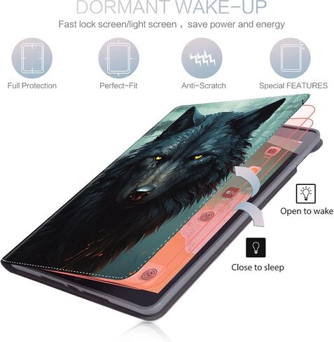 Case for New iPad 10th Generation (10.9 inch 2022 Release), Slim Folding Stand Cover with Auto Wake/Sleep for 10.9" iPad 10th, Dragon in Saudi Arabia