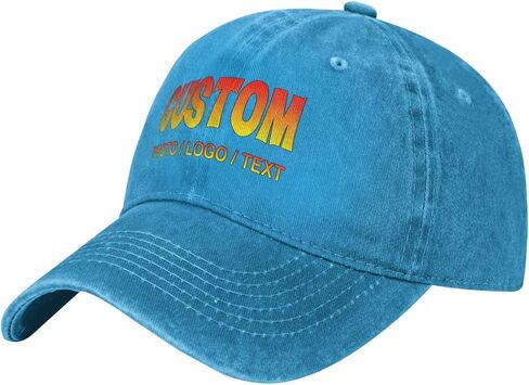 Custom Baseball Cap Personalized Adjustable Soft Cotton Cowboy Hat Dad Hats Gifts for Men & Women in Saudi Arabia