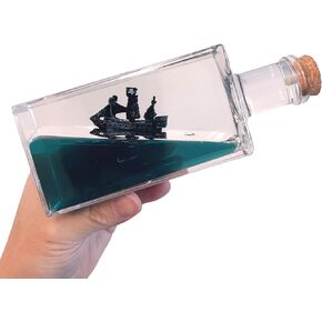 Unsinkable Titanic Cruise Simulator - Wavey Boat in a Box Liquid Wave Cruise Fluid Ship Decoration - Ornament for Car, Desk, and Gifts (Titanic Cruise)