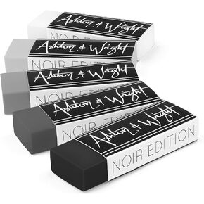 Ashton and Wright - Classic Eraser - Latex Free Plastic Rubber - Pack of 5 Pastel