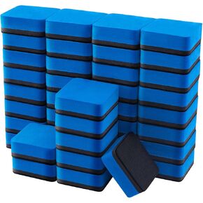 Dry Erase Erasers, Eeoyu 18 Pack Magnetic Whiteboard Dry Erasers Chalkboard Cleaner Wiper for Kids and Classroom Teacher Supplies Home and Office, 5 Colors in Kuwait