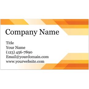 Custom Printed Business Cards - Thick Sturdy Stock - 3.5" x 2" - 100% Made in the U.S.A. (Abstract, 100)