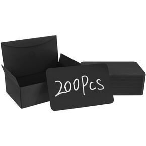 BallHull Blank Business Card, Black Cardstock Learning Card, Note Card, Thanksgiving Day Message Gift Card (Black)