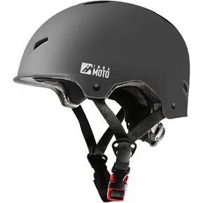 Skateboard Helmet for Adults - Adjustable Certified Safety Adults Helmet for Skateboarding Bike Bicycle Scooter Cycling Skate Skating Multisport Helmets for Women Men Boys Girls Kids Youth