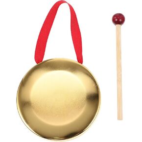VICASKY 1 Set Percussion Instrument Week Cymbal Music Accessories Instruments Mini Accessories Hand Drum Metal Gong Instrument Musical Percussion Instrument Portable Gong Handheld