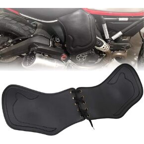 HIYOYO Motorcycle Universal Leather Side Saddle Shield Heat Deflector Compatible with Harley Sportster XL Dyna Softail Touring Street Road Glide Honda Yama-ha Suzuki Kawasaki