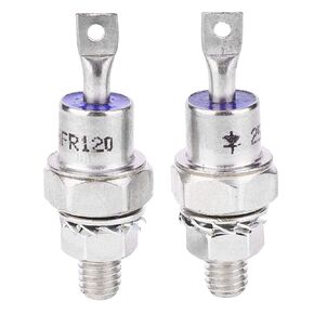 5 Pair 25HFR120/25HF120 Rectifier Diode, Iron Base Forward/Reverse Polarity Rectifier for Battery Charging and Converter, 25A 1200V