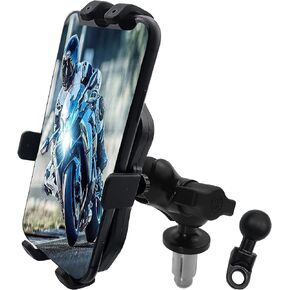 YIMOPART Motorcycle Phone Mount GPS Navigation Bracket Mobile Phone Holder Fork Stem for Suzuki Hayabusa GSX-R 600 750 1000 YZF R1 R6 S1000RR CBR250R 300R Kawasaki Ninja 400