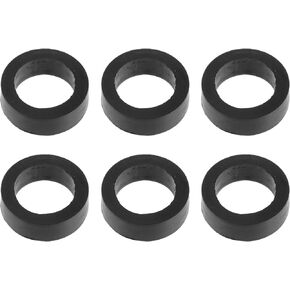 16636-0B010 Fuel Injector Seal O-Ring for Nissan Frontier 1999-2004 / Injector Lower Insulator/Durable / 6 Pcs Black