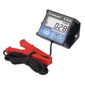 Digital Tach Hour Maintenance Meter with Backlight Built-in Battery Waterproof Programmable Engine Firing Patterns use for Lawn Mower Motorcycle Outboard Motor Generator Snow Blower