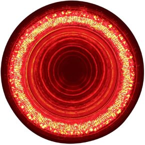United Pacific 36654B - Brake/Tail/Turn Signal Light - 24 Led 4" Mirage, Red Led/Clear Lens (Bulk)
