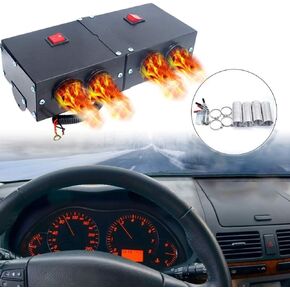 12V Car Heater 500W Car Heater Defroster High Power Car Heater Kit Fast Heating Fan Defrost Defogger for Automobile Windscreen Winter