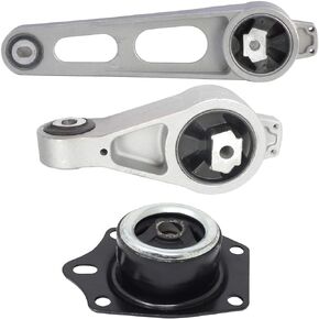 ENA Set of 3 Front Right Upper Lower Engine Mount Mount Compatible with Chrysler Dodge 2000-2002 Neon 2001-2010 PT Cruiser 00-05 Neon 00-05 Plymouth Neon 00-01 Transmission Replace# A2949 A2948 A2947