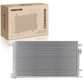 A-Premium Air Conditioning A/C Condenser Compatible with Buick Enclave 2008-2017 & Chevrolet Traverse 2009-2017 & GMC Acadia 2007-2016 & Saturn Outlook 2007-2010