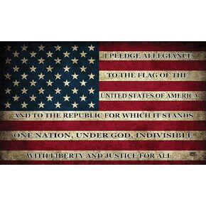 Rogue River Tactical USA Flag Sticker Bumper Car Decal Gift Patriotic American Worn United States Pledge of Allegiance (3x5 Inch)