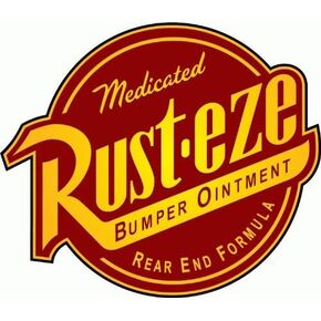 Rust-Eze Car Bumper Sticker 5" x 5"