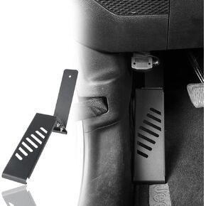 Hooke Road Dead Pedal Left Side Foot Rest Kick Panel Compatible with Jeep Wrangler JL/Gladiator JT (Excluding 4xe) 2018 2019 2020 2021 2022 2023 2024