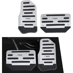 Pack-2 Non-Slip Car Pedal Pad Kit, Car Brake Pedal Protectors, Accelerator Pedal Covers, Universal Automatic Automobile Accessories, for Most Cars, Trucks and Vans (Blue)