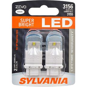 SYLVANIA - 3156 ZEVO LED Amber Bulb - Bright LED Bulb, Ideal for Park and Turn Lights (Contains 2 Bulbs)