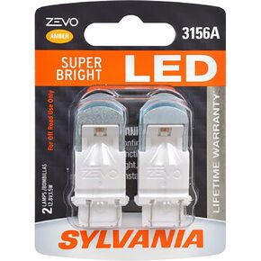SYLVANIA - 3156 ZEVO LED Amber Bulb - Bright LED Bulb, Ideal for Park and Turn Lights (Contains 2 Bulbs) in Kuwait