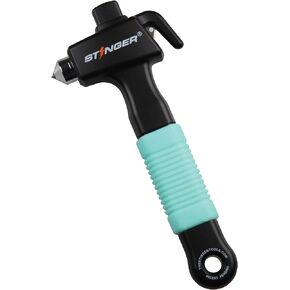 Stinger Super Duty Car Emergency Escape Tool, Hardened Carbon Steel Vehicle Safety Hammer, Spring Loaded Window Breaker, Razor Sharp Seat Belt Cutter, Auto Accident Life-Saving Rescue Tool (Orange)