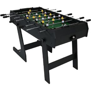 Sunnydaze 48-Inch Indoor Folding Foosball Table - Hollow Metal Rods - Space Saving Design