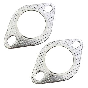High Temp Exhaust Gasket, 2Pcs Exhaust Flange Gasket, 2" 2.5" 3" 2-Bolt Exhaust Gasket, Exhaust Flange Gasket for Exhaust Turbo Catback Headers Replace #120-06310-0002(3.0")