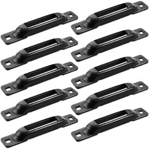 E-Track Single Slot 10 Pack 3.5mm Heavy Duty Steel E-Track Single Anchors with 1,000 lbs Working Load Limit and 3,000 Lbs BS Compatible with All E-Track Accessories E Track Single Rail
