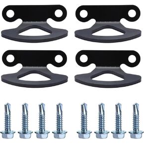 Truck Bed Hooks Tie Down Anchors Compatible with Ford F150 Bed Tie Downs Accessories F250 Bed Tie Downs Replaces for Ford FL3Z-99000A64-B BoxLink Bed Cleats (4 Packs)