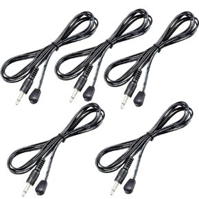 IR Infrared Emitter Extension Cable 1.5m Long 45 Degree Emission Angle 3.5mm Jack Single Red Head 6pcs