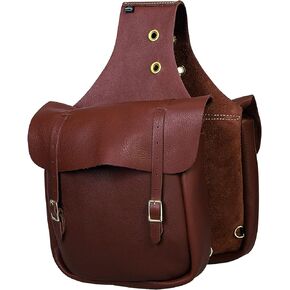 Weaver Leather Chap Leather Saddle Bag , Brown , 11" X 12" X 4"