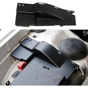 Black Plastic Engine Side Dust Cover Accessories for Dodge Charger 2011-2022 (4pcs in Engine Hood)