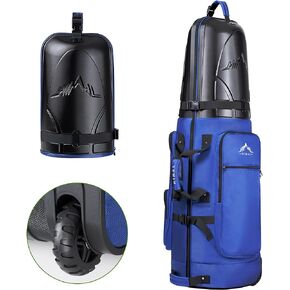 Golf Travel Bag with Hard Case Top, 1680D Heavy Duty Oxford Golf Travel Bags for Airlines with Wheels, Golf Club Travel Bags for Airlines
