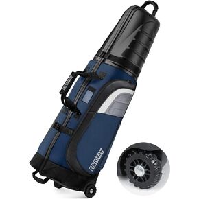 حقائب سفر Findway Golf لشركات الطيران ذات العجلات وحافظة صلبة من ABS، تحمي الأندية الخاصة بك، قماش أكسفورد مقاوم للماء 1680D وعجلات خزان كبيرة الحجم، خفيفة الوزن وسهلة المناورة in Kuwait