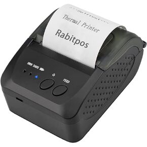 Bluetooth Receipt Printer, 58mm Mini Portable Personal Bill Printer Wireless,Mobile Thermal POS Printer for Small Business, Supports Android/Windows, Not for Square iOS Tablets