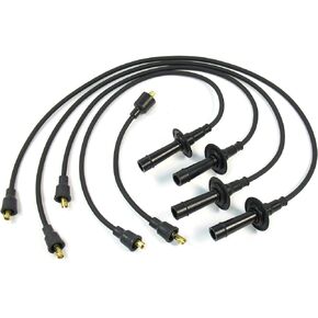 Pertronix 704101 Flame-Thrower Black Custom Fit 4 Cylinder Spark Plug Wire