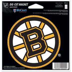 WinCraft Boston Bruins Official NHL 4.5 inch x 6 inch Car Magnet by 285263