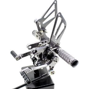 PROCNC Motorcycle Aluminum Rearsets Foot pegs Rear sets Footrest Fit for Suzuki GSXR1000 2000 2001 2002 2003 2004 GSXR750 1996-2005 SV650/SV650S SV1000/S 1998-2014 GSX600 2000-2005 (Black)