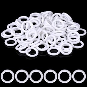 100Pieces Clear Roman Blind Curtain Rings, O-Rings Plastic Rings for Roman Shades,Clear Roman Blind Curtain Rings Cafe Curtain Rings Clear Plastic O Rings Roman Shade Hardware for DIY Blinds,Curtains
