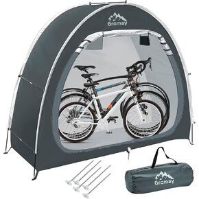 Outdoor Bike Covers Storage Shed Tent, Portable Bicycle Storage Cover, Foldable 210D PU4000 Waterproof Oxford Fabric Bike Shelter for 2-3 Bikes, Green
