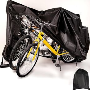 Sigtuna Bike Cover Outdoor Waterproof for 1, 2 or 3 Bikes, Bicycle Covers Rain Sun UV Dust Wind Proof with Lock Hole for Mountain Road Electric Bike (XL) in Kuwait