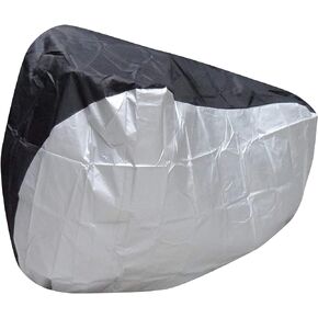 ATCG Bike Cover 190T Nylon Waterproof Bicycle Cover for 20" Bike, Kid's Bike Outdoor Storage with a Bag, S (Black)