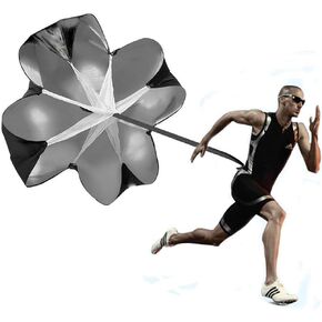Running Speed Training Umbrella, 56 inches Resistance Parachute with Adjustable Waist Belt, Speed Chute and Fitness Explosive Power Training Umbrella, Soccer Trainer, for Kids Youth and Adults