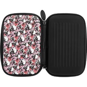 Casemaster Sentinel 6 Dart Case, Holds Extra Accessories, Tips, Shafts and Flights, Compatible with Steel Tip and Soft Tip Darts, Impact & Water Resistant Tactech Shell, Sinister Skulls